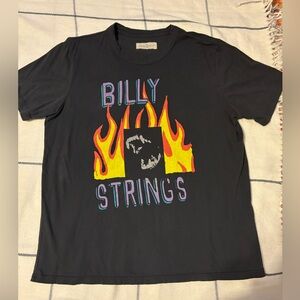 imogene + willie Graphic Tee - Black Billy Strings T-shirt, Yellow and Purple